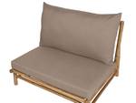 Chaise de jardin TODI Beige - Chêne clair - Taupe