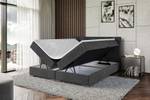 Boxspringbett MILTIO Schwarz - Breite: 180 cm - H3