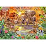 Puzzle Afrikanische Tierwelt Papier - 28 x 6 x 38 cm