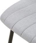 Chaise salle à manger Dijon Lot de 4 Gris - Textile