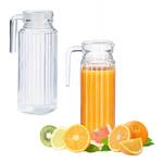 2x Carafe couvercle cruche 1 litre Verre - 8 x 25 x 8 cm