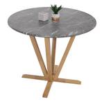 Bistrotisch M56 Braun - Holzart/Dekor - Holz teilmassiv - 92 x 76 x 92 cm