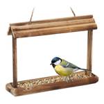 Mangeoire pour oiseaux en bois flammé Marron - Bois manufacturé - 32 x 24 x 8 cm