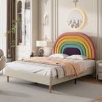 Polsterbett Regenbogen Ⅲ Beige - 140 x 206 cm