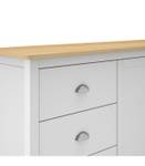 Buffet Misti Blanc - Bois massif - 40 x 81 x 150 cm