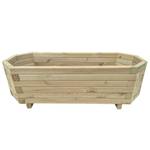 Garten-Hochbeet Braun - Massivholz - Holzart/Dekor - 80 x 31 x 32 cm