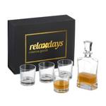 5-tlg. Whisky Set mit Karaffe & Gläsern Glas - 13 x 26 x 7 cm