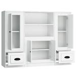 Highboard 3er Set DE7190 Weiß