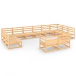 Salon de jardin (lot de 12) 3009767-1 Marron - Bois