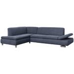 Terrence Ecksofa links, blau Blau - Textil - 270 x 76 x 190 cm