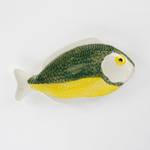 Assiette Poisson Vert - Céramique - 14 x 2 x 29 cm