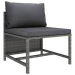 Garten-Lounge-Set (10-teilig) 3009676-2 Grau - Metall - Polyrattan - 60 x 60 x 60 cm