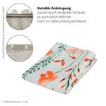 Vorhang orange Floral wei脽 K眉che