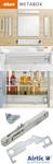 Küchenzeile KVANTUM Grau - Gelb - Holzwerkstoff - 385 x 207 x 253 cm