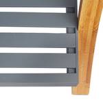 Handtuchhalter Bambus natur/grau Braun - Grau - Bambus - Holzwerkstoff - 41 x 103 x 28 cm