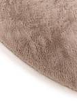 Tapis à poils longs Furry 3 Taupe - 120 x 120 cm