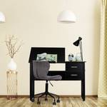 Schreibtisch neigbar Schwarz - Holzwerkstoff - Metall - 110 x 75 x 55 cm