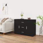 Sideboard F17203 Schwarz - Holzwerkstoff - 91 x 65 x 30 cm