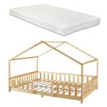 Lit enfant Treviolo avec matelas Beige - 126 x 138 x 207 cm