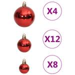 Boules de noël (111 pièces) 3030307 Rouge