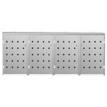 Mülltonnenbox 3000237 Silber - Metall - 78 x 115 x 276 cm