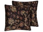 Coussin décoratif KARUR Beige - Noir - Marron - Marron foncé - Vert - Multicolore - Orange