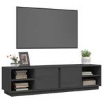 TV-Schrank D682 Grau - Massivholz - 40 x 40 x 156 cm