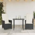 Gartensessel 2er Set D6190 Schwarz - 2er Set