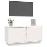 TV-Schrank D543 Weiß - Massivholz - 35 x 41 x 80 cm