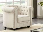 Fauteuil  CHESTERFIELD Beige - Textile - 78 x 72 x 85 cm