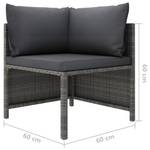 Sofa de jardin 3010471-11 Gris