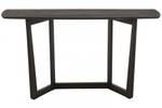 Console VARA en bois exotique noir Noir - Bois massif - 140 x 78 x 40 cm