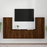 TV-Schrank 4er Set D568 Eiche Schwarzbraun Dekor