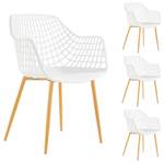 Chaises LUCIA (Lot de 4) Imitation chêne blanc