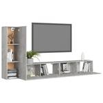 TV-Schrank 3er Set D947 Grau - Holzwerkstoff - 30 x 110 x 31 cm