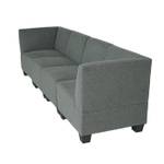 Modular 4-Sitzer Sofa Moncalieri Grau