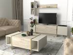 Couchtische in Granit Optik Beige - Holzwerkstoff - 104 x 37 x 60 cm