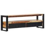 TV-Schrank D889 Braun - Massivholz - 30 x 40 x 120 cm