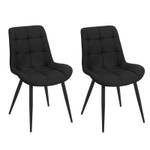 Lot de 2 chaises - JAELLE Noir