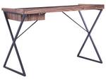 Bureau NOXON Noir - Marron - Bois manufacturé - 120 x 79 x 54 cm