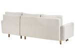 Ecksofa SIRO Beige - Creme - Eiche Hell - Armlehne davorstehend rechts - Ecke davorstehend links - Schlaffunktion davorstehend links