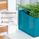 Blumenkasten-Set 845-882V00BU Blau - Metall - 20 x 19 x 55 cm