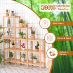 5 Ebenen mit Pflanzenregal Bambus