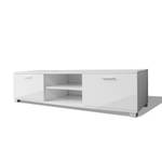 Meuble tv 292557 Blanc crème brillant - Profondeur : 140 cm