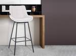 Tabouret de bar Weston Blanc - Cuir synthétique