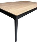 Table Bridge Noir - Marron - Bois massif - Bois/Imitation - 100 x 76 x 180 cm