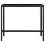 Table de bar Noir - Métal - 60 x 110 x 130 cm