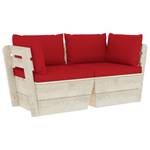 Gartensitzgruppe K069(2-Sitzer) Rot - Massivholz - 65 x 60 x 60 cm