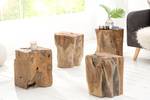 Beistelltisch WOOD Braun - Massivholz - Holzart/Dekor - 30 x 40 x 30 cm