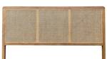 ROMANTEAKA Bett-Kopfteil Marcus Braun - Rattan - Massivholz - Holzart/Dekor - 200 x 120 x 4 cm